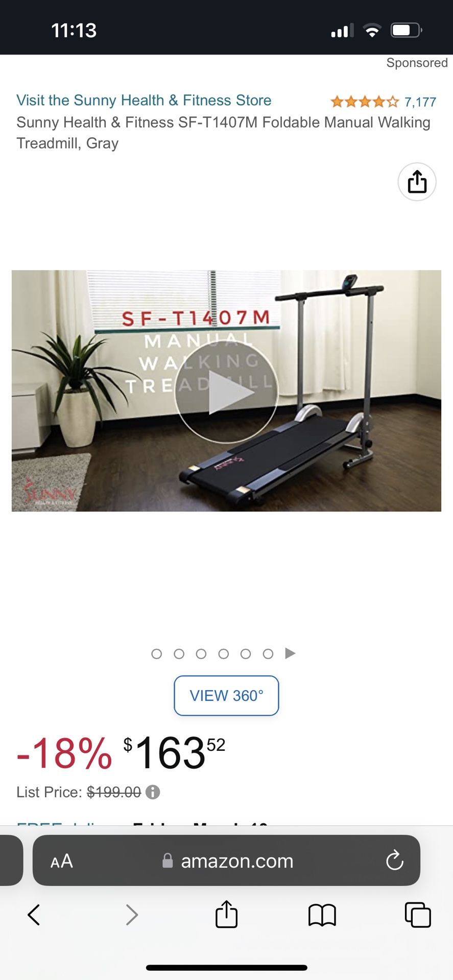Sunny Health And Fitness Treadmill