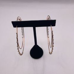 14ky Large Hoop Earrings