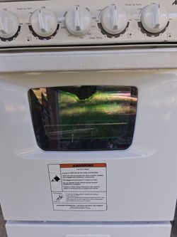 White Gas Range Stove with Oven