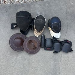 Old Fencing And Sword Fighting Protection Gear 