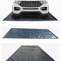 TruContain Containment Mat for Snow Ice Water and Mud -Garage Floor Mat (9x20')

