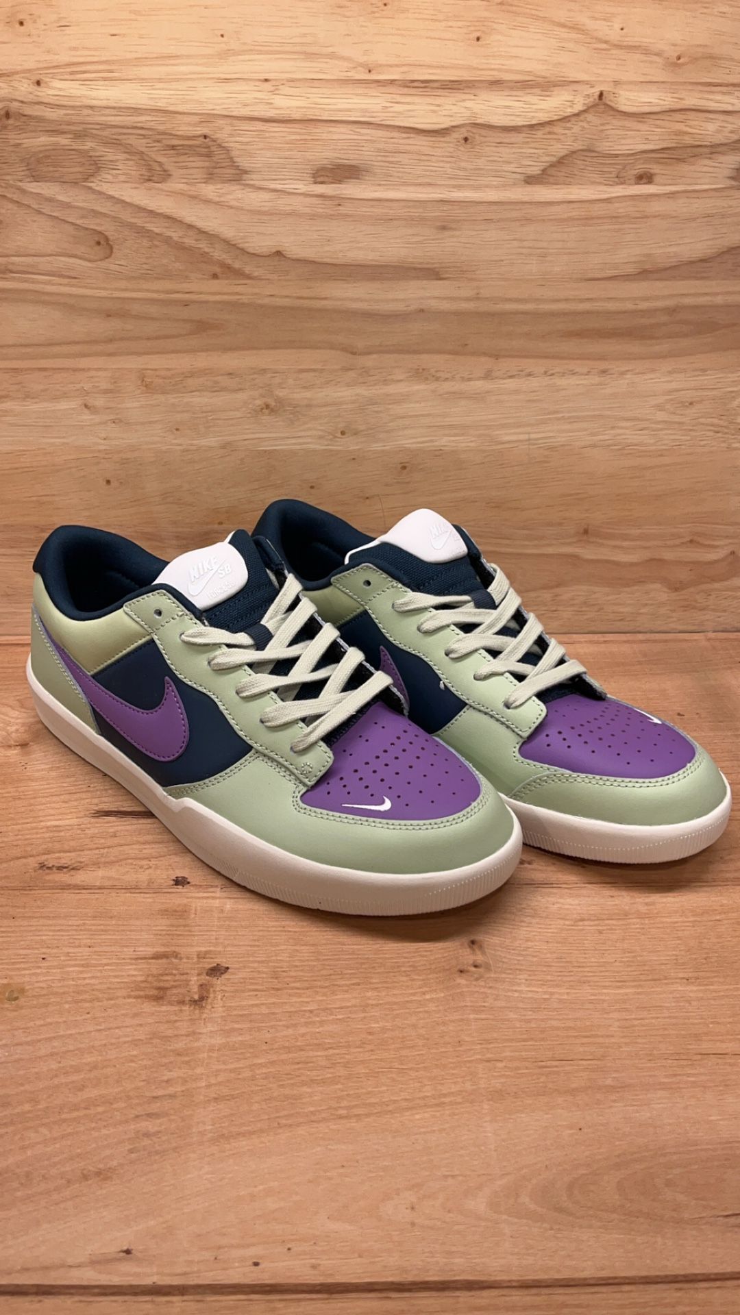 Nike Force 58 Premium SB Olive Aura Navy Raspberry - Size 10.5M