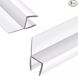 Bathroom Shower Door Seal Strip — 78", 2-pack, 3/8"