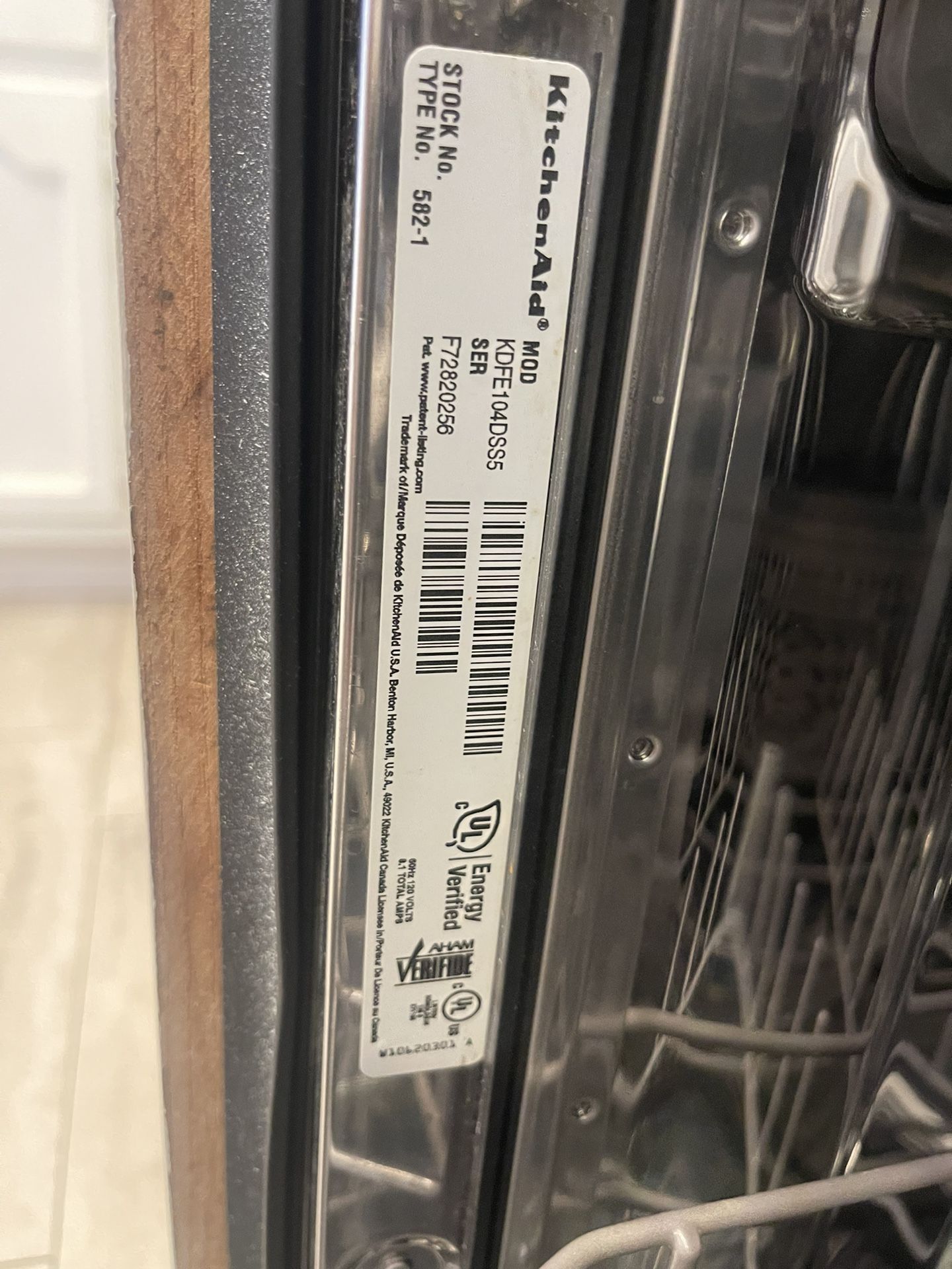 Kitchen Aid Dishwasher