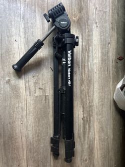 Velbon Victory 451 Heavy-Duty Aluminum Camera Tripod with Quick-Release Plate & Carry Bag
