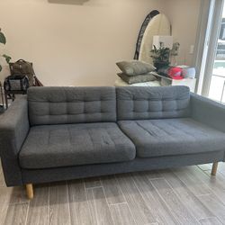 Blueish Grey Couch For Sale! 