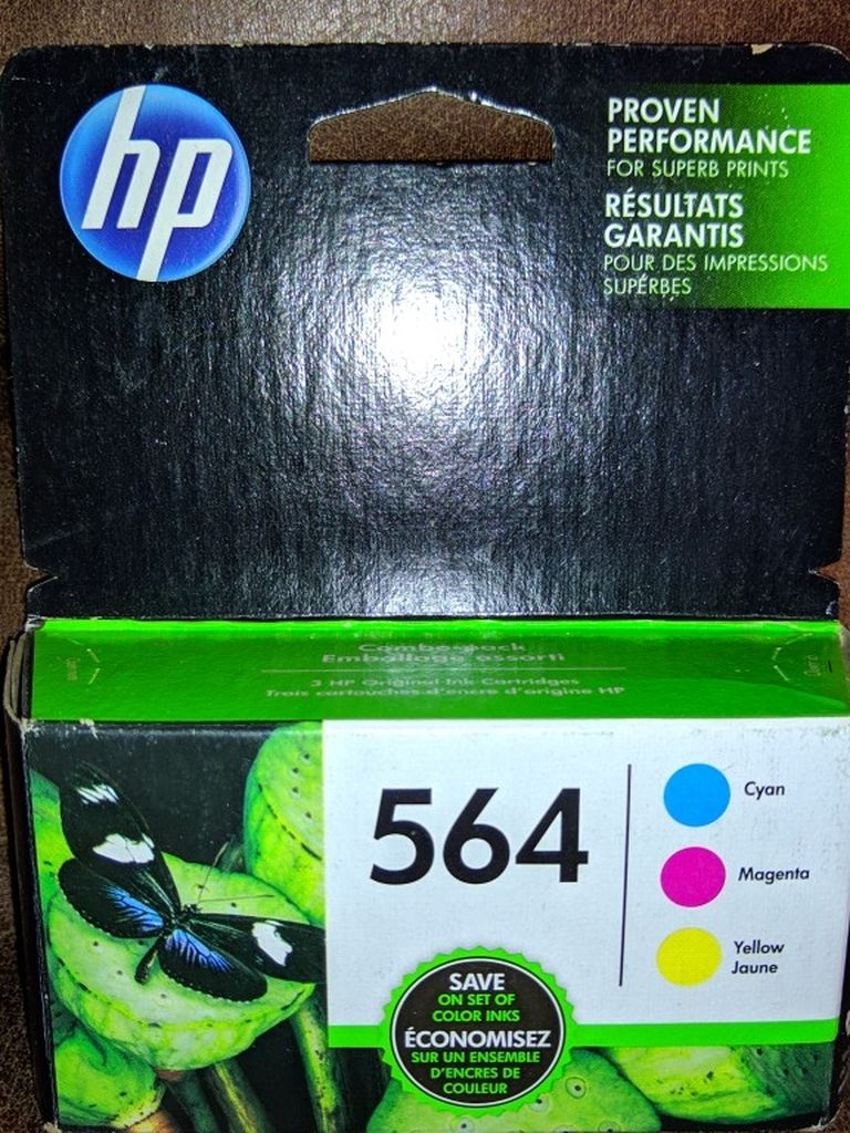 HP 564 Color Ink Cartridges 3 Pack Combo