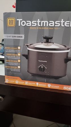 Toastmaster 1.5 Quart Slow Cooker With Adjustable Temperature Control