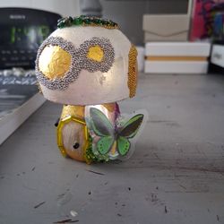 Handmade Mini Wooden Mushrooms 