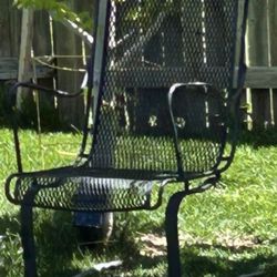 FAMILY OWNED FROM 1940’s IRON CHAIR + LOUNGE 