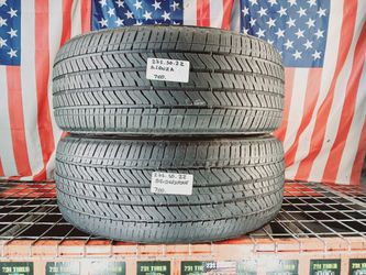 🇺🇸 2 USED TIRES 275/50R22 BRIDGESTONE ALENZA AS/02 ALL SEASON 275 50 22