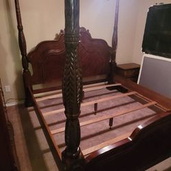 King Size Bed Frame And Night Stand 