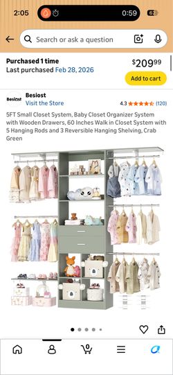 Closet organizer