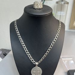 3 Piece .925 silver handcrafted cuban chain 