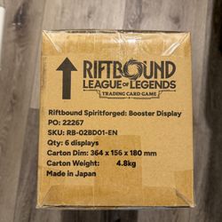 Spiritforged - Riftbound Booster Display Case - Spiritforged (SFD)