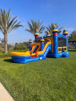 Inflatable Bounce House with Water Slide