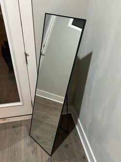 Full size mirror - black