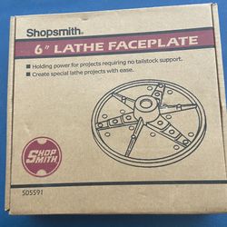 Shopsmith 6” Lathe Faceplate 