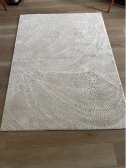 Gertmenian Icon 5x7 Area Rug G19672 Ecru – New
