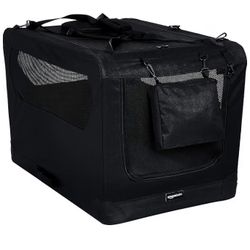  Amazon Basics Folding Portable Soft Pet Dog Crate Carrier Kennel