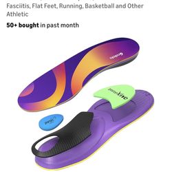 Plantar Fasciitis Insoles Athletic Arch Support Inserts Women Men, Shock Absorption, Shoe Inserts for Plantar Fasciitis, Flat Feet, Running, Basketbal