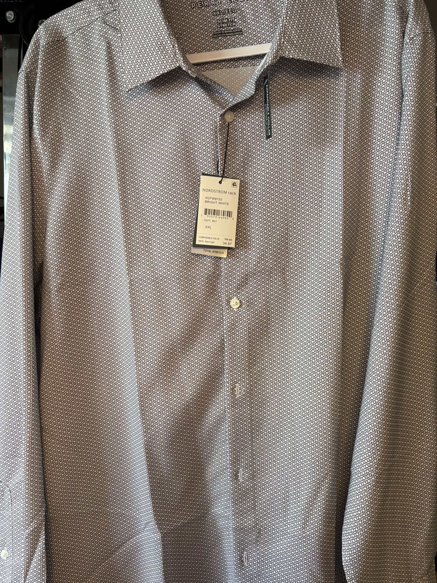 NWT Perry Ellis Men’s Dress Shirt XXL