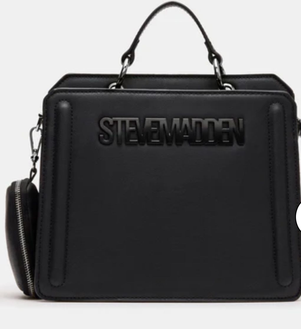 Steve Madden Bevelyn Convertible Crossbody Bag-BLACK