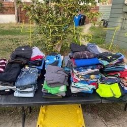 boys clothes sizes 3,4.5,6,7,8good condition. jeans sweats shirts jackets . shorts  Clothes range from 1$ to 5$ the more you take the better price loo