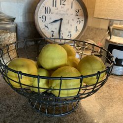 rustic fruit basket real lemons not included