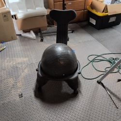 balance ball chair, rarely usedq