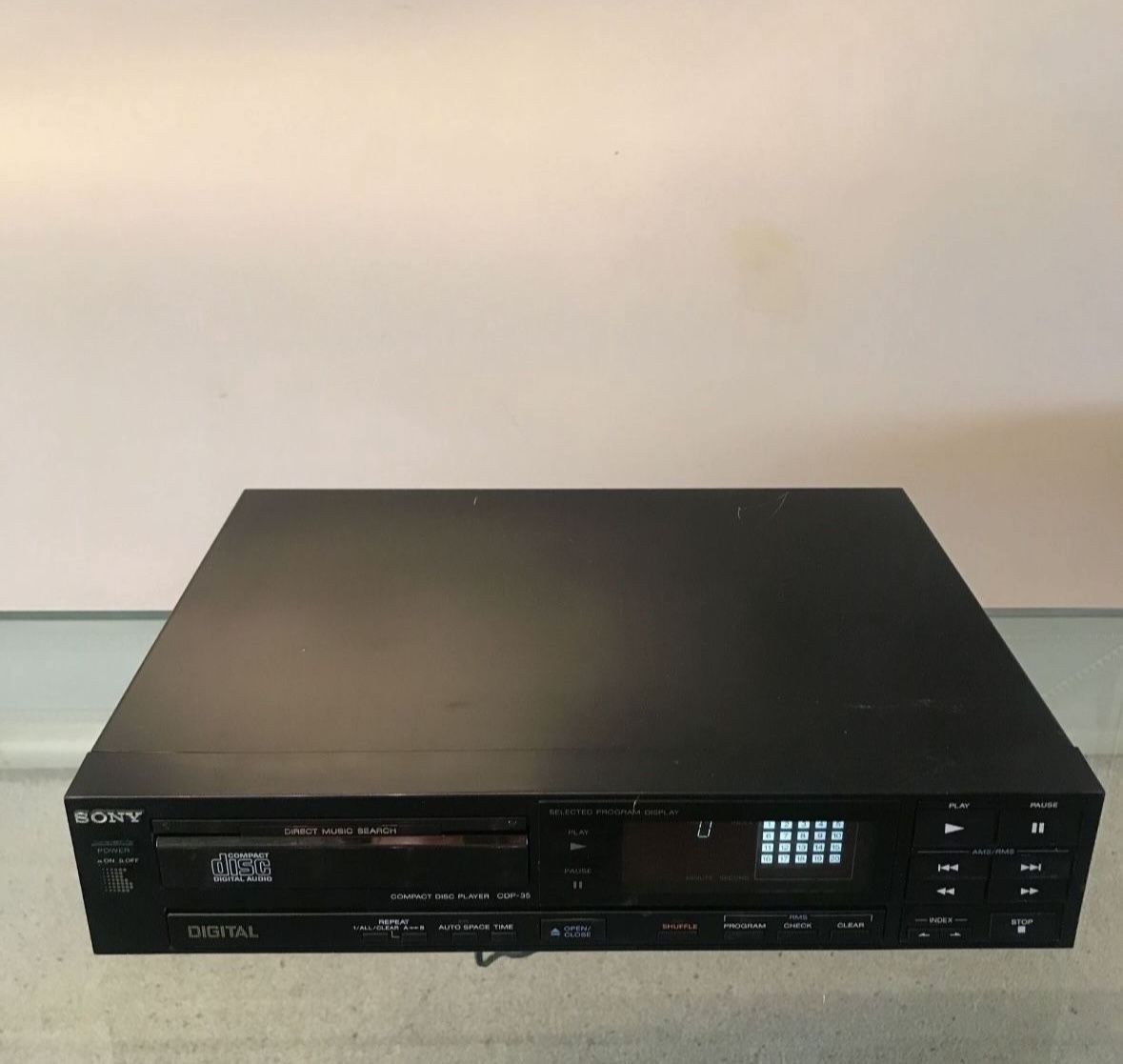 Vintage Sony 1986 CDP-35 CD Player Made In Japan