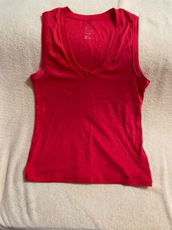 Women’s Red V Neck Tank