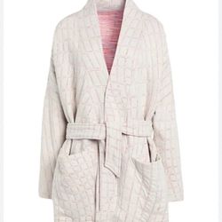 Nike Yoga Therma-FIT Luxe Women's Jacquard  Reversible Top Plus Size 2X Pink Cream