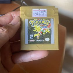 Authentic Pokemon Gold Tested And Working ! 
