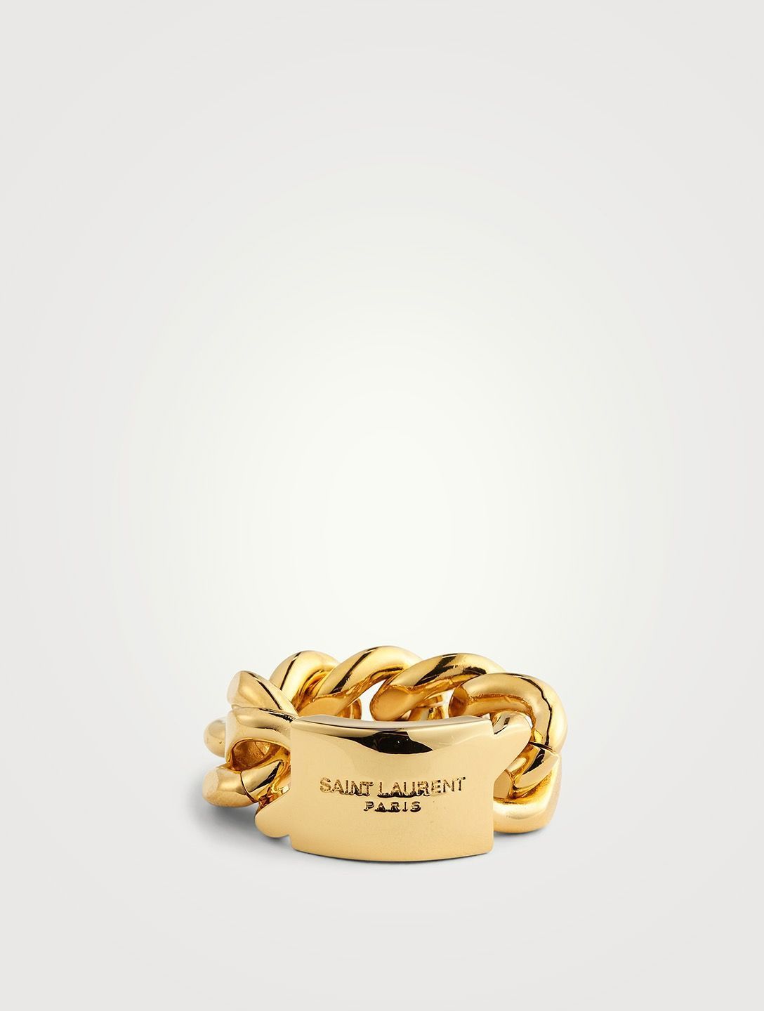 Saint Laurent Gold Chain Ring