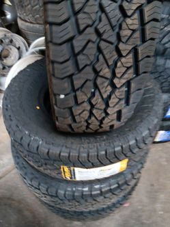 New set of tires aplus all terrain 265 75 16 lt