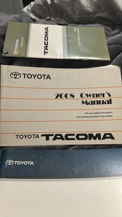 2008 Toyota Tacoma Owners manual