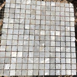 Pure White Mother of Pearl Tile - 3  sheets avail local