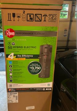 New Rheem Hybrid Hot water heater