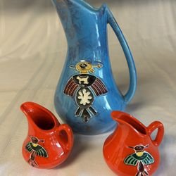 Arizona Pottery Thunderbird Pitchers (1950’s)