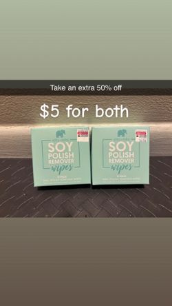 Ella & milla soy nail wipes