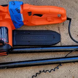 Black And Decker 10" ELECTRIC CHAINSAW WITH EXTENTION