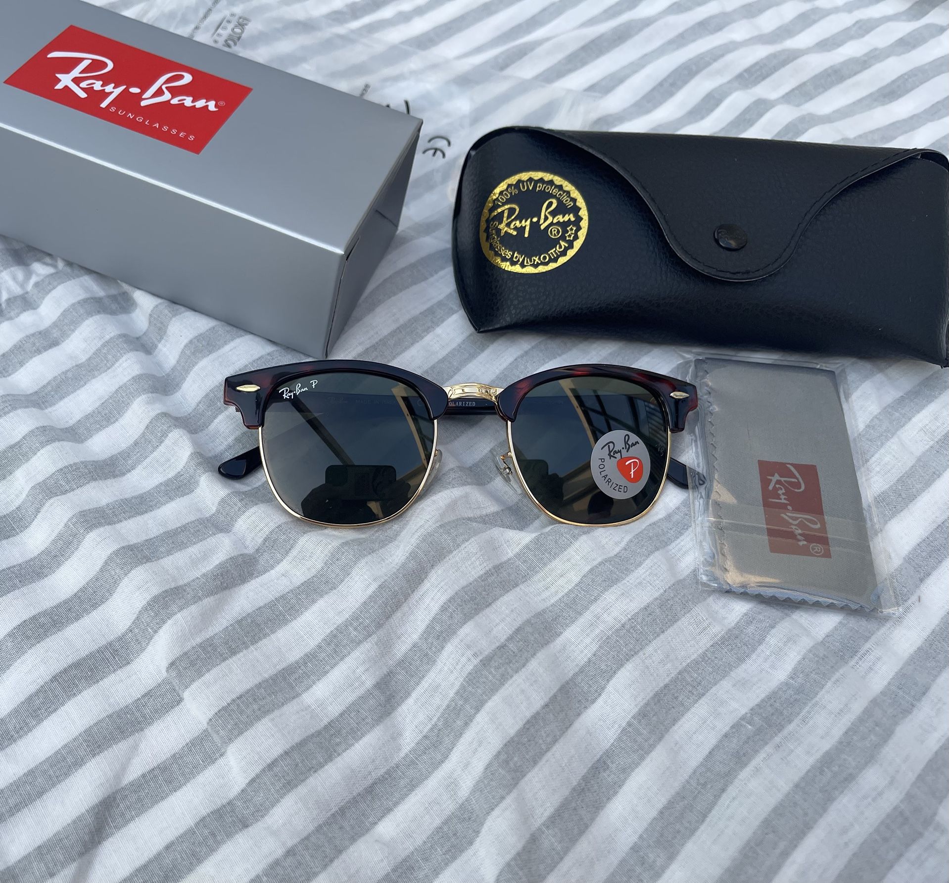 Polarized Lenses Unisex Sunglasses Club Master 3016 Tortoise