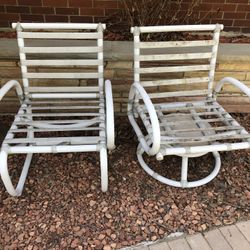 Vintage Wood Bamboo Style Chairs