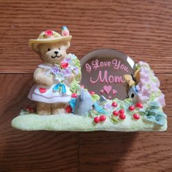 Cheerful Reflections Bear Figurine "I Love You Mom"