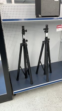 Rockville RVES05 heavy-duty tripod DJ PA speaker stands.