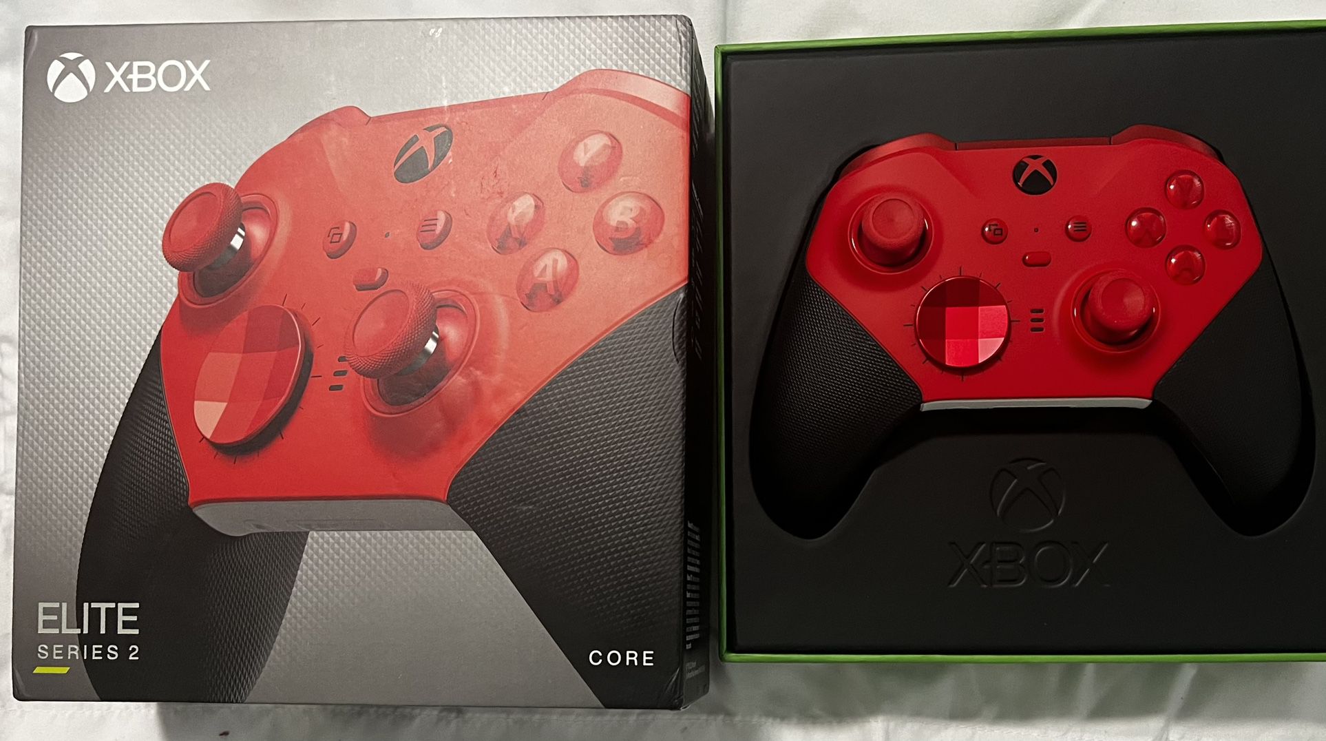 Xbox Elite Series 2 Core Wireless Gaming Controller – Red – Xbox Series X|S, Xbox One, Windows PC, Android, and iOS
