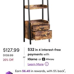 Brand New FABATO 61" Storage Bookcase with Drawers