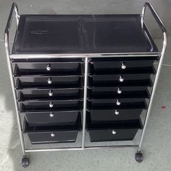 Costway 6 Tier 12 Drawer Rolling Kitchen Cart