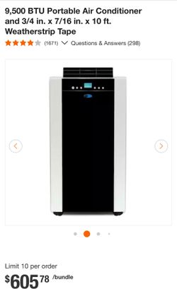 Portable Air Condition 9,500BTU